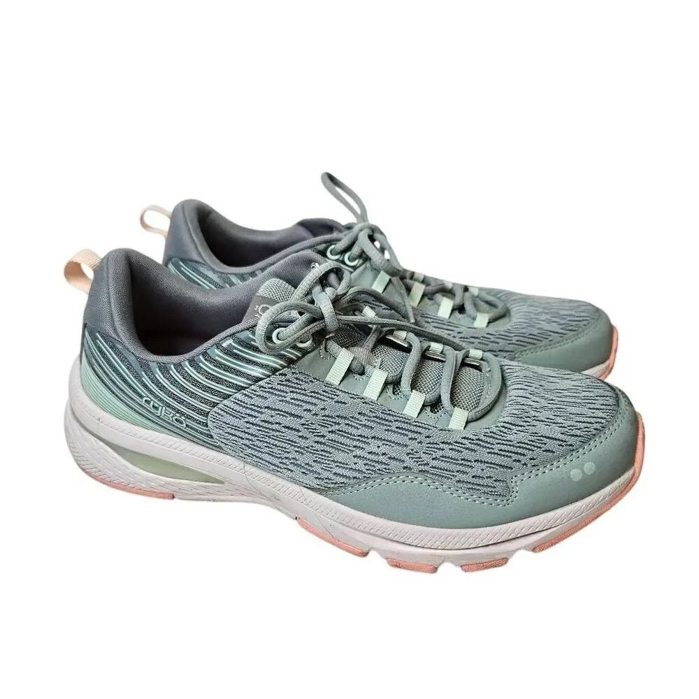 Ryka Balance womens gray, sage walking shoes. 8.5